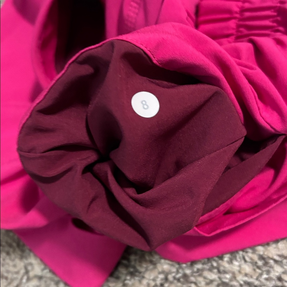 lululemon athletica women's athletic shorts in bright fuchsia pink - Picture 4 of 6